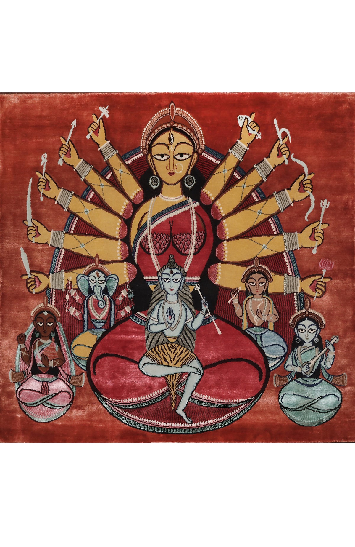 Goddess Durga with Family