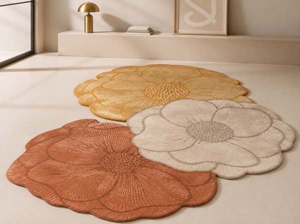 Floral Shaped Rugs: Bringing Nature, Art and Softness Into Modern Interiors