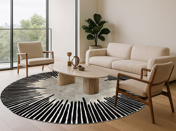 Statement Round Rugs: Why Bold Circular Designs Are Transforming Luxury Interiors