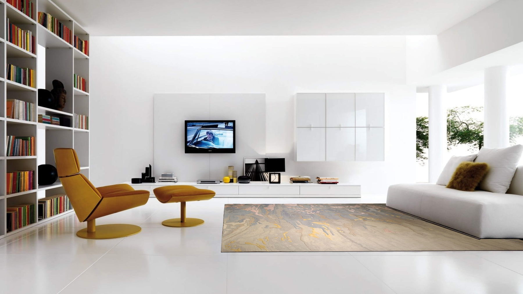 The Abstract Collection 010 – Hand-Tufted Wool & Tencel Abstract Rug