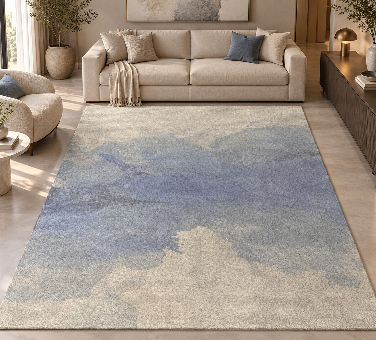 The Abstract Collection 012 – Hand-Tufted Wool & Tencel Rug