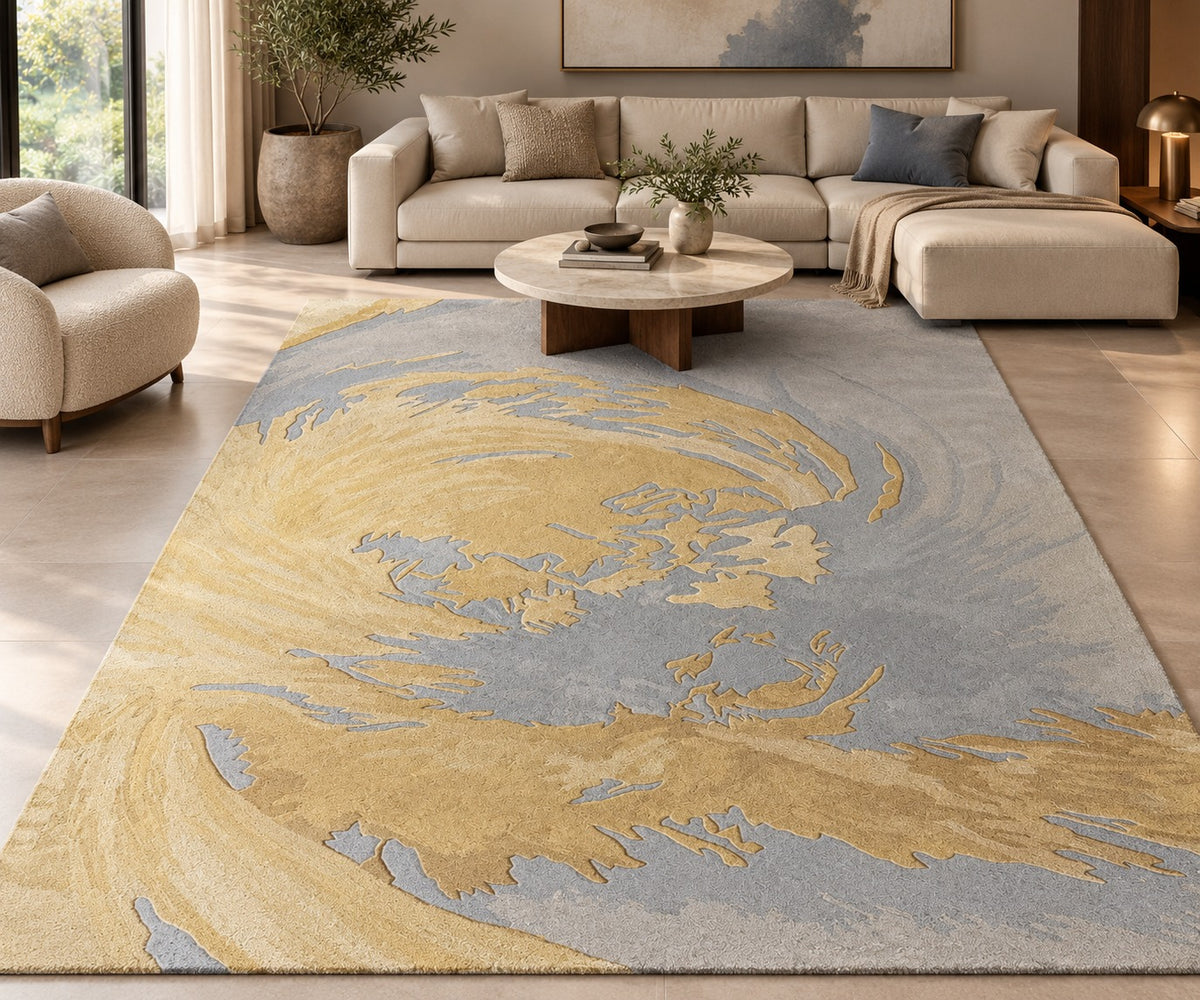 Classic Glam 02 – Luxury Hand-Tufted Wool & Tencel Rug